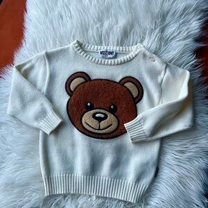 Moschino Baby Cream Knit Sweater Size 18-24M